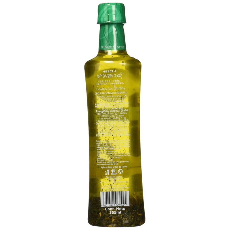 Oléico Infusión de Aceite de Cártamo Mezcla Provenzal, Provenzal, 355