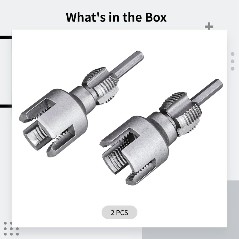 Pipe Threading Tool Set, 2 PCS Alloy Manual Pipe Threader