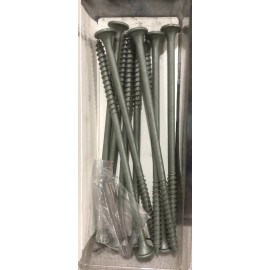 National Nail Corp Camo 6 in Long Star Flat Head Structural Screws 10 pack With Bit