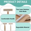 10PCS Disposable Razors, Wheatstraw Razors Biodegradable Single-Use Body and Face