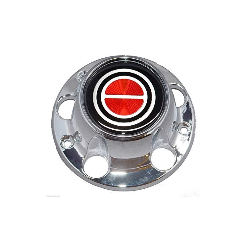 Gooogo Van Wheel Hub Center Cap Chrome RED Screws Compatible