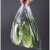 100Pcs Plastic Vest Carrier Bags 10 x 15 inch Transparent
