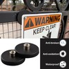 ULIBERMAGNET 10Pack Anti-Scratch Neodymium Magnet with Rubber Coated and M4