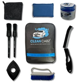 Clean Cabz® Premium Interior Cleaning Kit – 8 Piece Car Interior & Exterior Cleaning Set with Pet Hair Remover Tool - Car Cleaning Gel