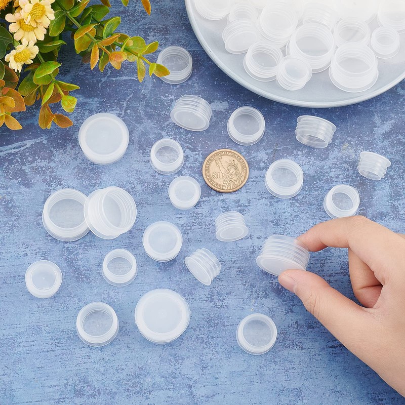 GORGECRAFT 5 Size 50PCS Salt and Pepper Shaker Stoppers Plastic