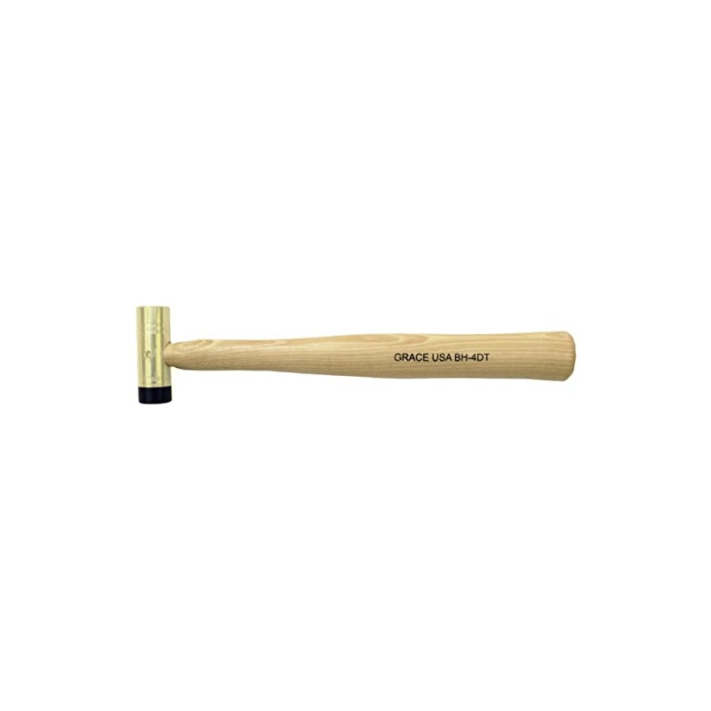 Grace USA 4 Ounce Brass Hammer with Delrin Tip, Gunsmith