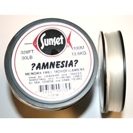 Sunset Amnesia Clear 30lb Monofilament for Traces and Leaders