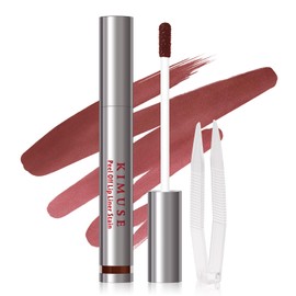 KIMUSE Peel Off Lip Stain, Long Lasting Lip Stain Peel Off with Tweezer, Waterproof Lip Liner Stain, Transfer-Proof, Highly Pigmented Color, Matte Finish