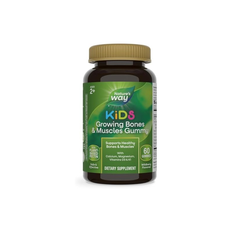 Nature’s Way Kids Growing Bones & Muscles, Calcium & Vitamin