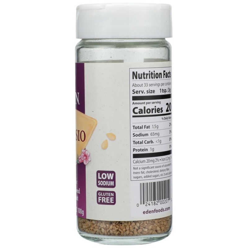 Eden Foods, Organic, Gomasio, Sesame Seeds & Sea Salt, 3.5