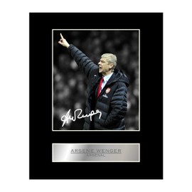 Arsene Wenger Photo Display Print Signed