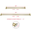Utopia Alley Adjustable 72-Inch Double Shower Curtain Tension Rods -