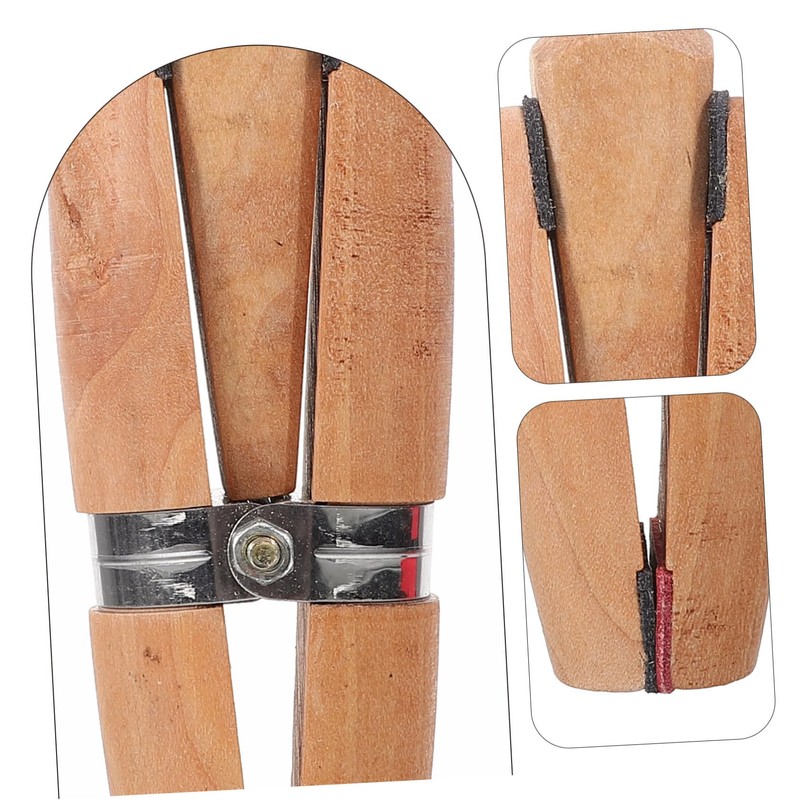 Operitacx Pack of 4 Wooden Ring Holders, Ring Clamps, Ring