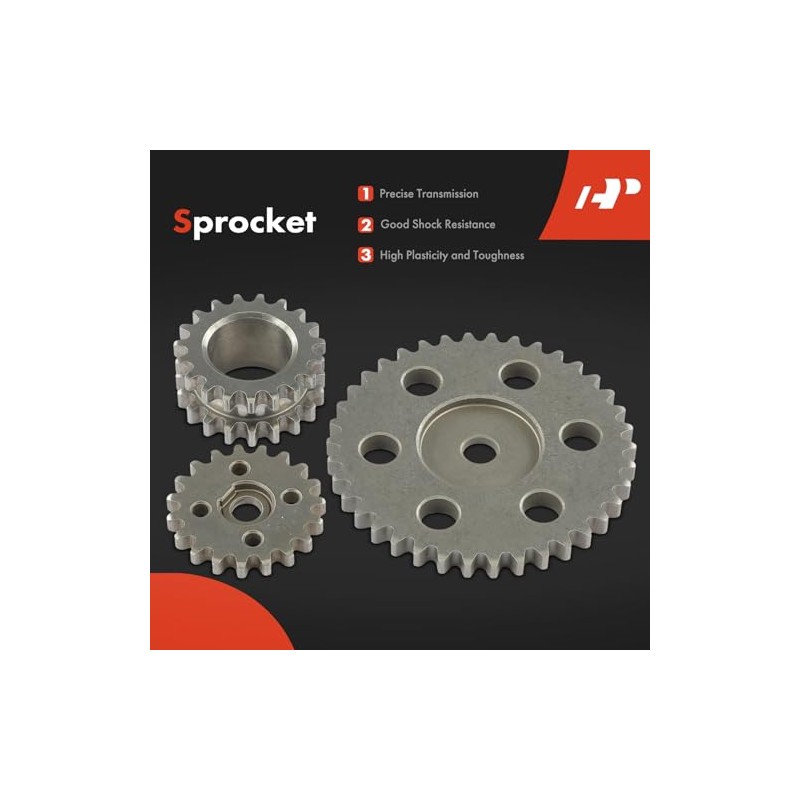 A-Premium Kit de 11 Cadenas Distribución c/Piñón, Tensor y Guía