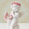 angel figurine angel rose angel set of 2