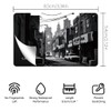 Peacoblue Black and White Street Card Sticker, 4 Styles Waterproof