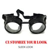 Steampunk Victorian Goggles Rave Glasses, Sleek and Stylish Industrial, Punk