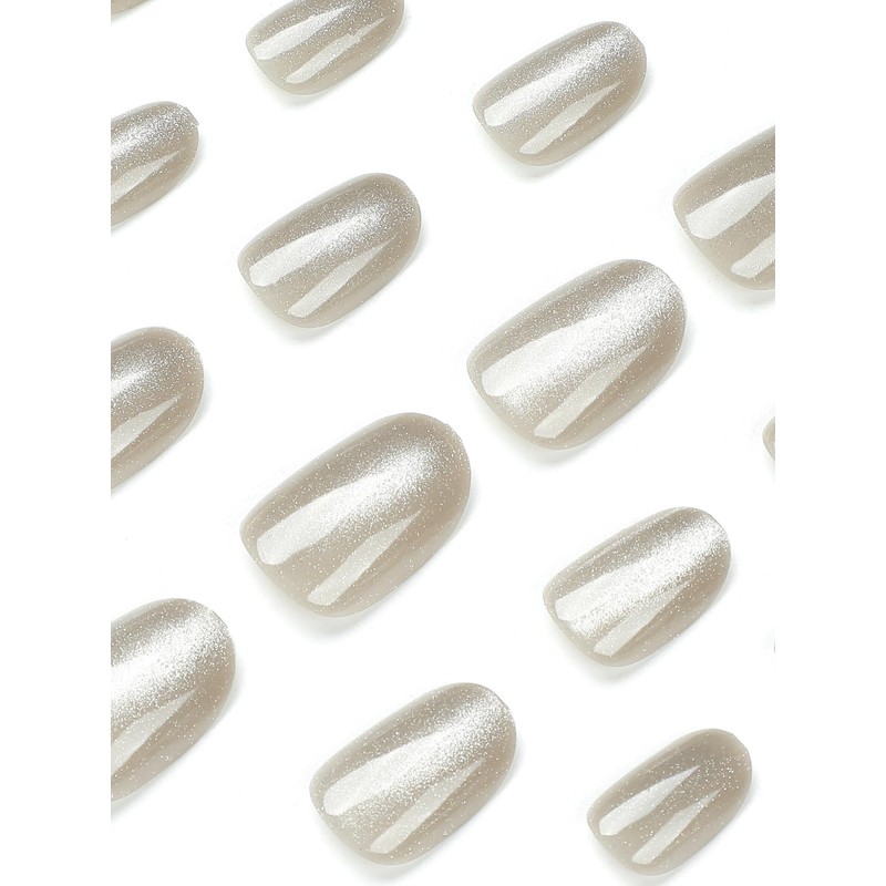 THCEVRLA Nail Tips - Handmade Nail Tips, Short Cut, Cat