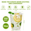 JollyPack 300 Pack Clear Plastic Cups 10 OZ Disposable Heavy-duty
