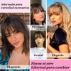 2 Piezas de Clip Flequillo para Las Mujeres, Flequillos Postizos,