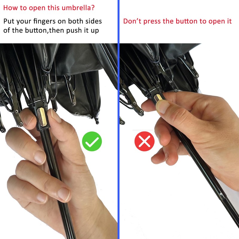 BAODINI Mini Travel Umbrella With Case Small Compact UV Umbrella