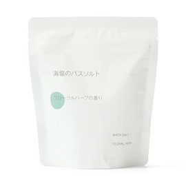 MUJI 84935077 Sea Salt Bath Salt, Floral Herbal Scent, 12.2 oz (360 g) / Spoon