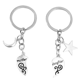 Mom Daughter Gifts for Women Mommy Birthday Gifts for Mum Christmas Gifts for Daughter Girls Mother Matching Keychains for 2