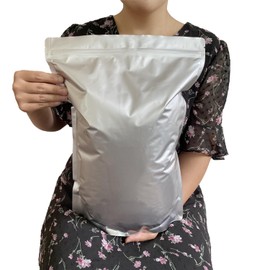 PERCUST Rice Storage Bag, 11.0 lbs (5 kg), Rice Storage Container, Aluminum Bag, Zipper Included, Zipper Included, Blackout Bag (XL: Rice Bag, 11.0 lbs (5 kg)