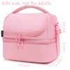 FlowFly Double Decker Cooler Insulated Lunch Bag Large Tote for