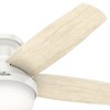 Hunter Fan 48 inch Low Profile Fresh White Indoor Ceiling