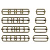 sourcing map Sliding Buckles Metal Rectangle Adjuster Triglides Sliding Buckles