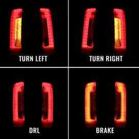 LED Rear Light Fender Saddlebag Taillight for Road Glide Street Glide, Red Lenses Side Auxiliary Turn Signal DRL Break Filler Panel Lamp for Harley Road Glide Street Glide 2024-2025,CVO 2023-2025