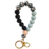 Key Chain Bracelet Wristlet, Ablaze Silicone Beaded Key Ring Bracelet