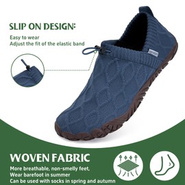 WateLves Barefoot Shoes Women's Lightweight Shoes Barefoot Shoes Men's Slippers Wide Toe Box Minimalist, blue, 9 UK