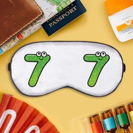 'Happy Number Seven' Sleep/Travel Eye Mask (EY00010448)