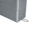 Lineco Archival Document Storage Box with Metal Edge, Acid-Free Gray