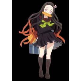 Draven Anime Nezuko Kamado Skirt Demon Slayer Weatherproof Sticker 6" Car Decal