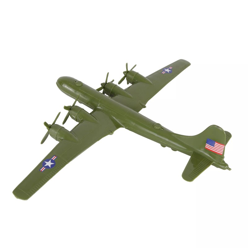 BMC Toys TimMee Processed Plastic WW2 B-29 Superfortress Green Bomber