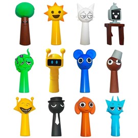 NOLACE 12 Stück Sprunki Spielzeugfiguren Bunte Mini Figures Set Tortendeko Geburtstag Kuchendeko Figuren für Kinder Gamer und Deko Theme Party Supplies für Weihnachten und Geburtstage