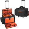Timoxi Large Rolling DJ Bag with Wheels, Gig bag Built-in