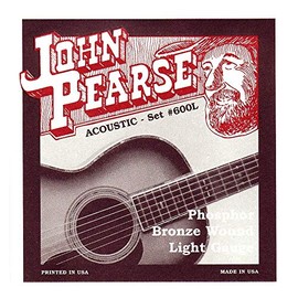 John Pearse Cuerdas Acústicas Luz Bronce Fósforo 12-53 (paquete de 3)