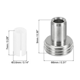 PATIKIL Fiber Optical Tool Sets, 6 Pack 7mm Ceramic Core with Metal Heads for Visual Fault Locator Fiber Cable Tester