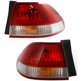 For Honda Accord Sedan Tail Light Assembly Outer 2001 2002 Pair Driver and Passenger Side DOT Certified For HO2800135 + HO2801135