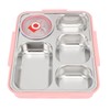 Lunch Box with Lid 5 Compartments Heat Preservation Stainless Steel