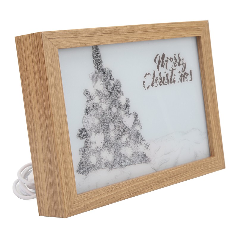 Lighting Painting Decoration USB Christmas Light Up Painting Creative Ornaments