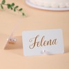 CebraBounze 30 Pcs Decorative Pearl Place Card Holders Bulk, Elegant