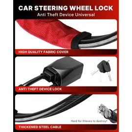 Car Steering Wheel Lock Seat Belt Lock Anti Theft Device Universal
