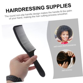 Baluue 5pcs Curved Hair Clipper Combs Durable Flat Hairstyle Hairdressing Tools for Salon and Home Use Ergonomic Design for All Hair Types