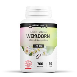 Organic Hawthorn 270 mg 200 Capsules