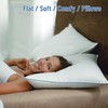 SILUI Flat Soft Thin Pillows King Size Set of 2